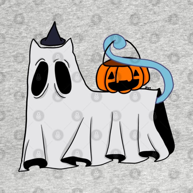 Trick-Or-Treat Ghost Cat by Art_by_Devs